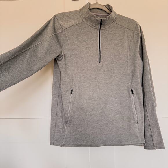 Men’s Gilly Hicks Gray Quarter Zip Long Sleeve Pullover Sweatshirt, Men’s Small - Picture 2 of 7